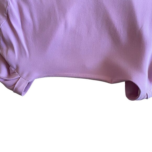 EUC ASOS Design Pink Long Sleeve Gathered Drape Front Top - Picture 11 of 11